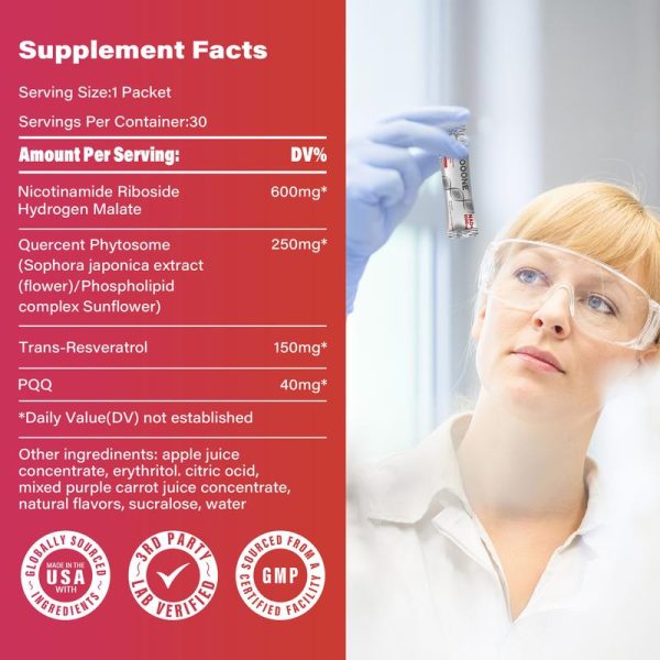 ZOOONE NAD+ Berry Flavor Drink Mix - Image 3