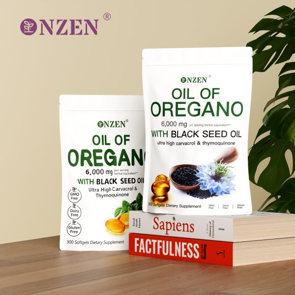 Oregano Black Seed Oil 300 Capsules.