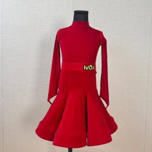 Kids Latin dance competition uniform-013
