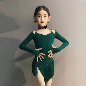 Kids Latin dance training clothes-119