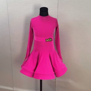Kids Latin dance competition uniform-014