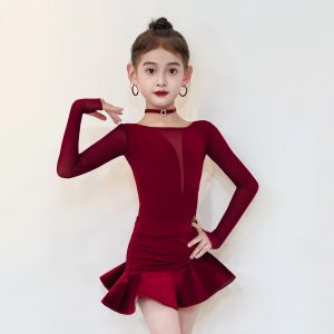 Kids Latin dance training clothes-112