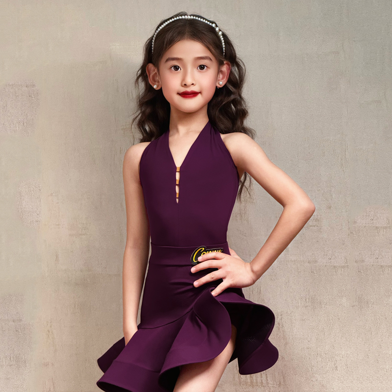 Kids Latin dance training clothes-107