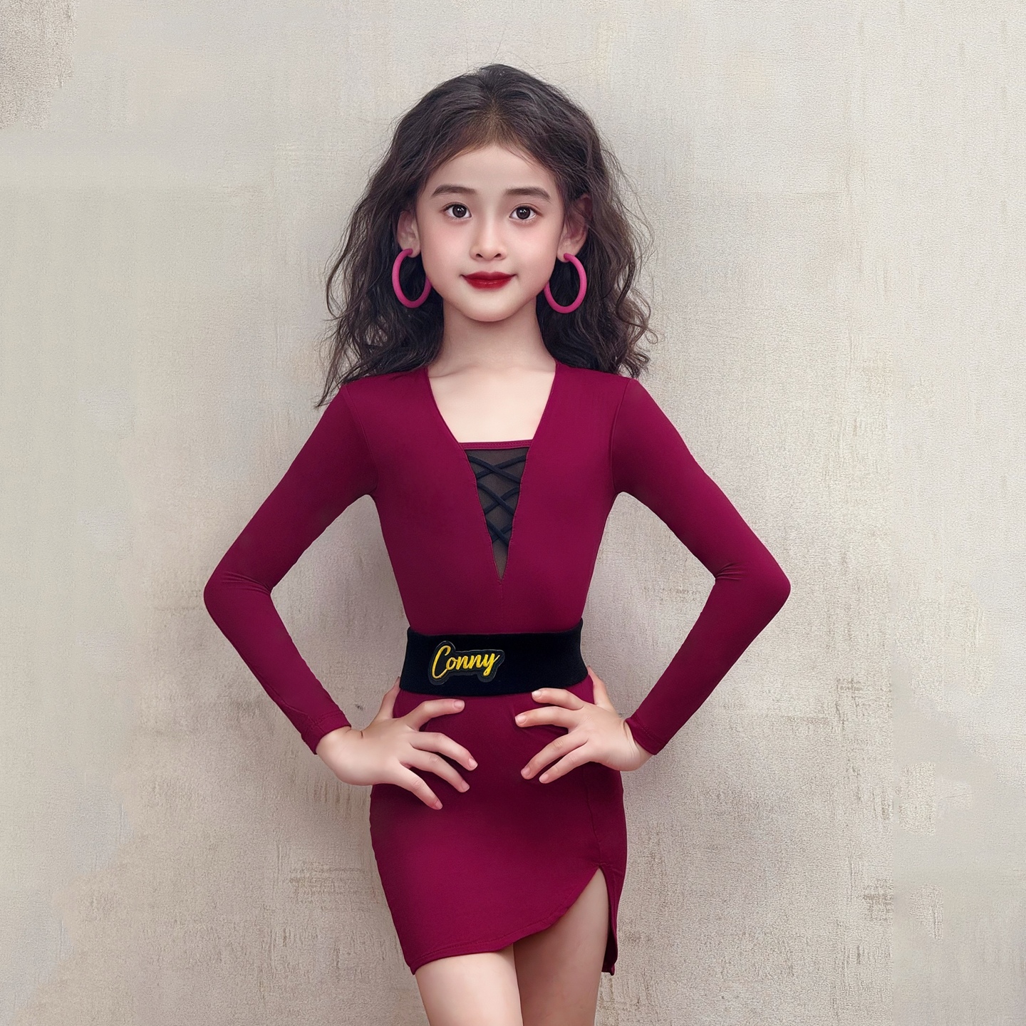 Kids Latin dance training clothes-132