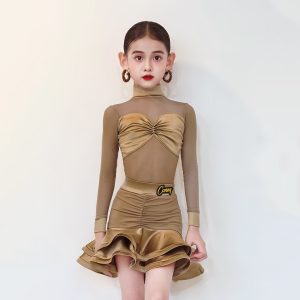 Kids Latin dance training clothes-129