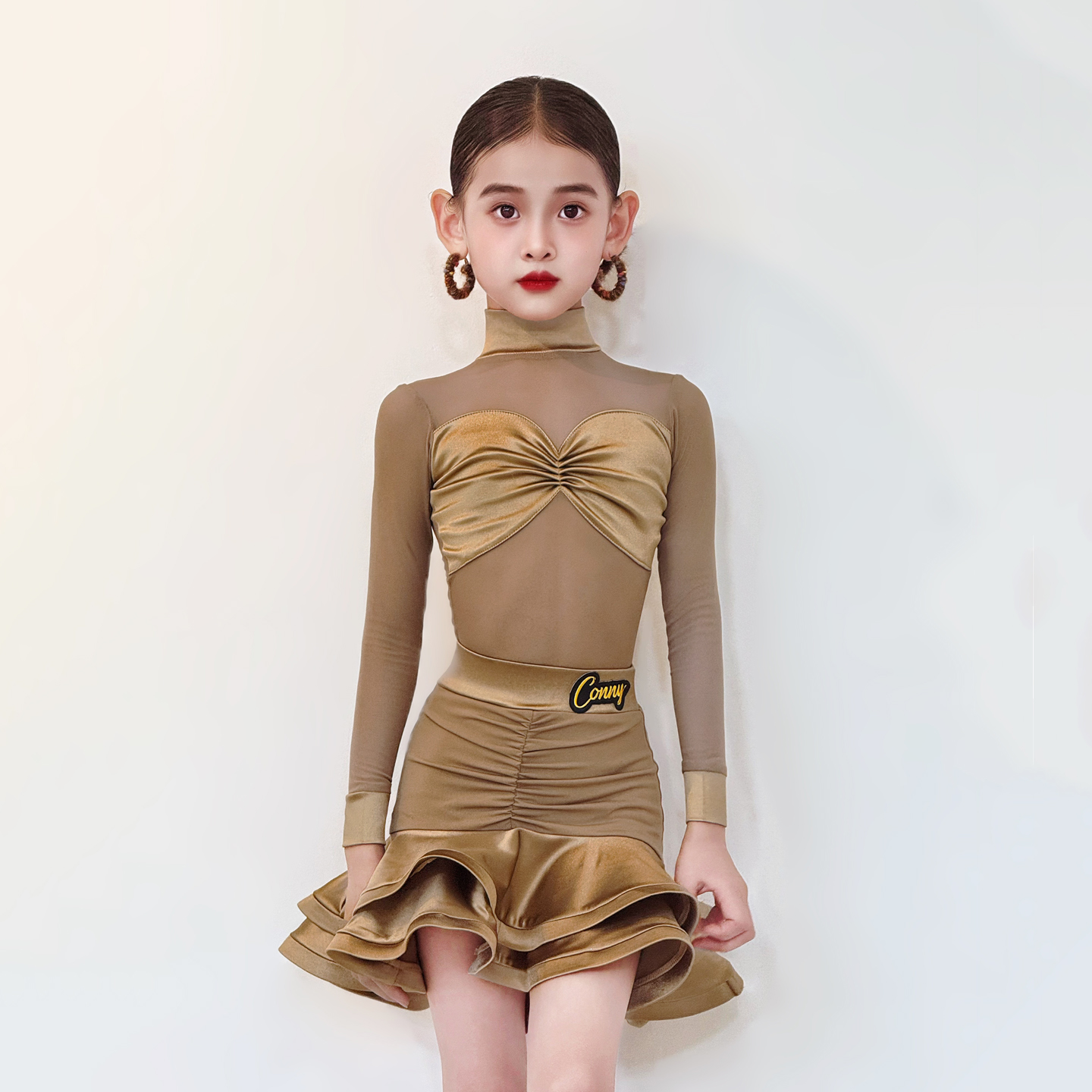 Kids Latin dance training clothes-129