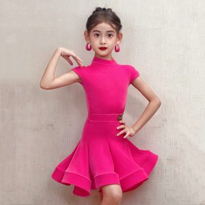 Kids Latin dance competition uniform-003