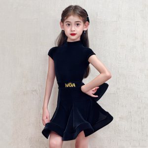 Kids Latin dance competition uniform-004